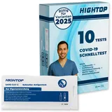 HIGHTOP SARS-CoV-2 Rapid Test (10 Stück einzeln verpackt), Corona Schnelltest, Antigen Schnelltest