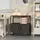 [en.casa] Hailuoto Aktenschrank 80 x 40 x 82 cm Schwarz