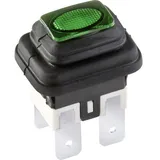 Inter Bär interBär 3658-250.22 3658-250.22 Druckschalter 250 V 16 A 1 x Aus/Ein rastend Grün IP65 1 St.