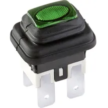 Inter Bär interBär 3658-250.22 3658-250.22 Druckschalter 250 V 16 A 1 x Aus/Ein rastend Grün IP65 1 St.