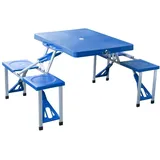 Outsunny Campingtisch Picknick Bank Set blau (01-0009)