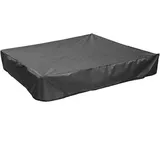 Bunthaus Quadratische Sandkastenabdeckung Mit Kordelzug, Wasserdichte Oxford-stoff-sandkastenüberdachung, Anti-uv-schutzabdeckung Für Sandkasten, Spielzeug, Pool Und Möbel (schwarz, 120 X 120 X 20)