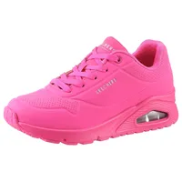 SKECHERS Damen Uno Night Shades Sneaker, Hot Pink Durabuck, 36 EU