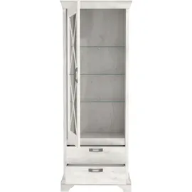 Forte Vitrine Kashmir 78 x 48,2 x 210,3 cm Weiß