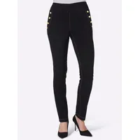 Sieh an! Jerseyhose sportlich Schwarz 40