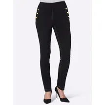 Sieh an! Jerseyhose sportlich Schwarz 40