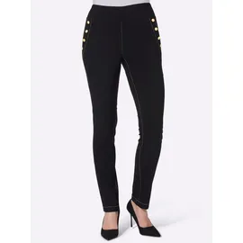 Sieh an! Jerseyhose sportlich Schwarz 40