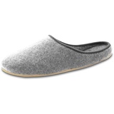 OLShop AG Herren Grau Filz Pantoffeln mit Gummisohle Gr. 47 - 47 EU