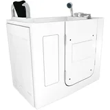 AcquaVapore Sitzbadewanne mit Tür 110 x 68 cm (S08-C-L)