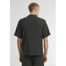URBAN CLASSICS Langarmhemd gestreift Schwarz XL