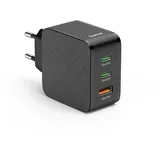 Hama 00201965 Schnellladegerät max. 65W 2xUSB-C 1xUSB-A