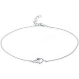 Elli Herz Liebe Unendlich Strand 925 Sterling Silber Fußketten Damen