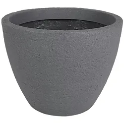 Pflanztopf grau Steinoptik Blumentopf Pflanzkübel Blumenkübel Übertopf Ø39cm Grau 39