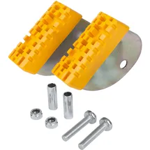 HAILO Schwenkfuß-Set in signalgelb für Hailo Sprossenleitern mit Ovaltraverse