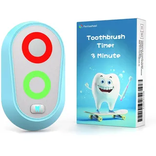Zähneputzen Timer für Kinder 2 bis 3 Minuten, lustige Neuheit Timer, Geschenk für Ihre Familie und Freunde, magnetischer wasserdichter mit Farblichtern im Badezimmer für Training Coach (Blau)