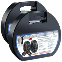 Lescars 2er-Set Schneeketten Größe L für Reifen 215/55 R16 u.v.m.