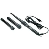 Comair Professionell Multi-Funktion Haar Lockenwickler mit 3 Anbaugeräte, Schwarz