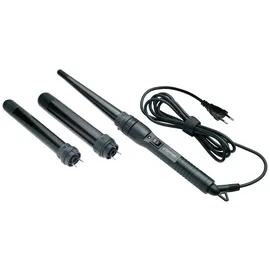 Comair Professionell Multi-Funktion Haar Lockenwickler mit 3 Anbaugeräte, Schwarz