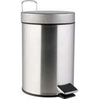 Testrut Kosmetikeimer 3L Edelstahl glänzend - Silber/Schwarz