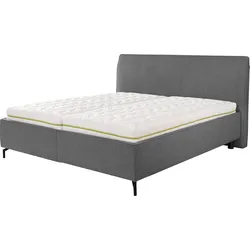Stauraumbett ALINA "Serina Comfort", grau (dunkelgrau tcm 89), B:180cm L:219cm, Struktur fein TCM (100% Polyester), Betten, inkl. Lattenrost, diverse Ausführungen