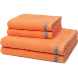 ROSS Smart Handtuch-Set (4-teilig) Handtücher Coral