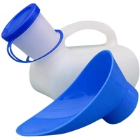 Qingday 1000 ml Urinflasche tragbar für Damen und Herren tragbar Urinflasche Reise wiederverwendbar Urinflasche für Mobilität Senioren Farbe zufällig