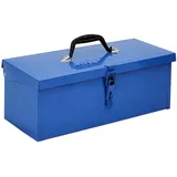 Trutzholm Werkzeugkiste 38x16x12,5cm ca. 7,5 L verschließbares Fach blau