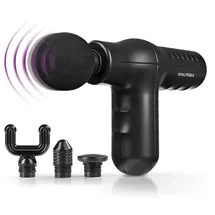 Vitalmaxx Mini Massage Gun Smart Grip schwarz 4 Aufsätzen 5 Intentitätsstufen