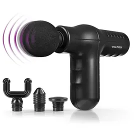 Vitalmaxx Mini Massage Gun Smart Grip schwarz 4 Aufsätzen 5 Intentitätsstufen