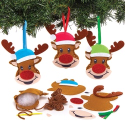 Anhänger-Nähsets "Rentier"  (pro Set 3) Bastelaktivitäten zu Weihnachten