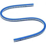 FAMEX Shinwa 74845 Kurven-Lineal mit Skala, flexibel, 40 cm