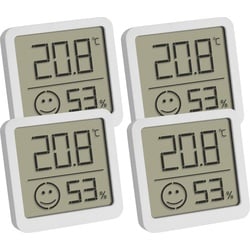 TFA Thermo-/Hygrometer, Thermometer + Hygrometer, Weiss
