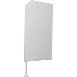 Urinal-Trennwand Standard, bodenstehend (Ausführung: Urinal-Trennwand Standard 500x1100x28 mm weiß)