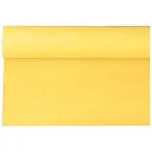 Papstar Papiertischtuch mit Damastprägung 6 m x 1,2 m Gelb