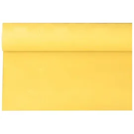 Papstar Papiertischtuch mit Damastprägung 6 m x 1,2 m Gelb
