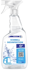 MEDIzid® O3 Schnelldesinfektion, Gebrauchsfertige, alkoholische Flächendesinfektion, 0,75 Liter - Sprühflasche