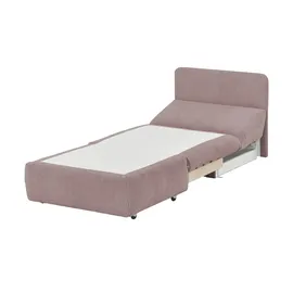 Sofa.de Schlafsessel Etta Stoff 88 x 88 x 96 cm Rosa/Pink mit Schlaffunktion