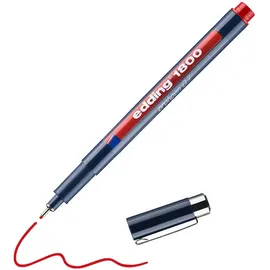 edding 1800 Fineliner rot 0,7 mm, 1 St.