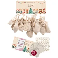 Kidsmood – Personalisierter Adventskalender 2025 aus Holz mit niedlichen Tiermotiven | Weihnachtskalender zum Befüllen mit Geschenktüten & Holzzahlen | Nachhaltige Weihnachtsdeko für Kinder & Familie