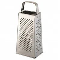 Testrut Axentia 2023 Vierkantreibe, 23 cm, Silber, Edelstahl, Reibe, Boxgrater