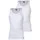 Diesel Herren Unterhemden, 2er Pack - WALTY-D-BOX, Tanktop, ärmellos, Baumwolle Weiß M