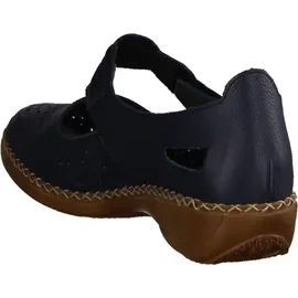 Rieker Damen Geschlossene Ballerinas, Blau 39