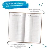 Trötsch Verlag Trötsch Adressbuch Soft Touch Slim Braun