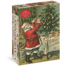 Workman John Derian Paper Goods: Santa Trims the Tree 1,000-Piece Puzzle
