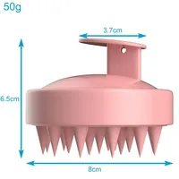 Intirilife Kopfhaut Massagebürste aus Silikon in Pink | Gr.: onesize
