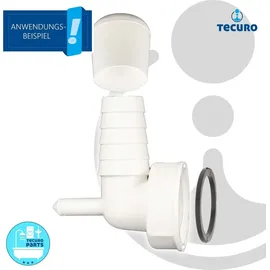 tecuro 90° Geräteanschlusstülle mit Kondensatanschluss Siphon