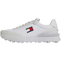 Tommy Hilfiger Tommy Jeans Herren Runner Sneaker Sportschuhe, Weiß (White), 45 - 45 EU