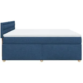 vidaXL Boxspringbett 180 x 200 cm Blau