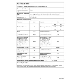 Bosch Serie 4 SMP4ECW72S Einbau-Geschirrspüler (unterbaufähig, 598 mm breit, Weiß)