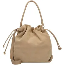 hey marly Cool Companion Schultertasche Leder Beige